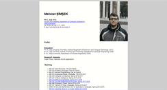 Desktop Screenshot of mehmetsimsek.net